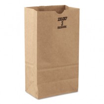 3# Paper Bag, 30-Pound Base Weight, Brown Kraft, 4-3/4 x 3-9/16, 500-Bundle