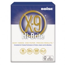 X-9 Hi-Brite Paper, 96 Brightness, 20lb, 8-1/2 x11, White, 5000/Carton