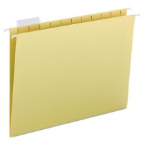 Hanging File Folders, 1/5 Tab, 11 Point Stock, Letter, Yellow