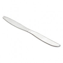 Sovereign Heavy-Duty Plastic Cutlery, 7" Knife, Clear