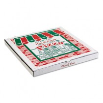 Corrugated Pizza Boxes, Kraft/White, 8 x 8