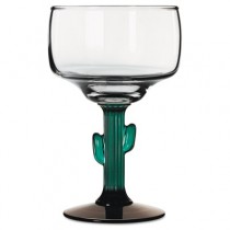 Cactus Margarita Glasses, 12oz, 6 1/8" Tall