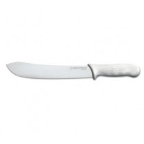 Sani-Safe Butcher Knife, 10", Carbon Steel, Propylene Handle
