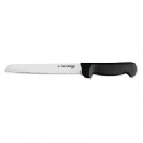 Basics Scalloped Bread Knife, Black Handle, 8"