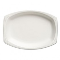 Celebrity Foam Platters, 7 x 9, White, 125/Pack