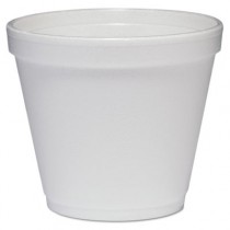 Food Containers, Foam 8 oz, White