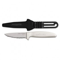 SaniSafe Scalloped Utility Knife with Sheath, 3.5"