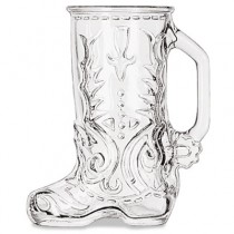 Boot Mug, 17 oz, Glass, Western Boot Mug