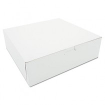 Tuck-Top Bakery Boxes, 10w x 10d x 3h, White