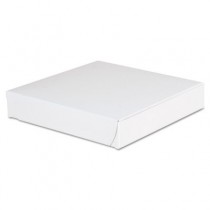 Lock-Corner Pizza Boxes, 8w x 8d x 1 1/2h, White