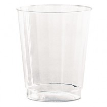 Classic Crystal Tumblers, 8 oz, Clear, Fluted, Tall