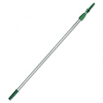 Telescoping Squeegee Extension Pole, 4-ft, Two Sections, Silver/Green