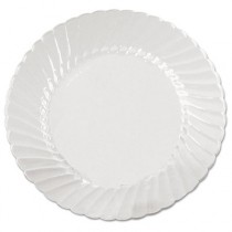 Classicware Plates, Plastic, 9 in, Clear