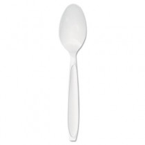 Simple Elegance Mid-Heavyweight Plastic Cutlery, Teaspoon, Black