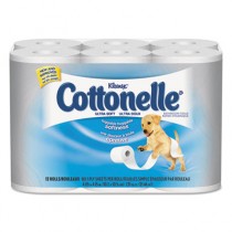 KLEENEX COTTONELLE Ultra Soft Bath Tissue, 1-Ply