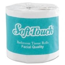Soft Touch Individually Wrapped Bath Tissue, 1-Ply, White, 4.5x4, 1000 Sheets/RL
