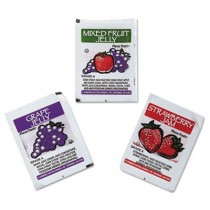 FLAVOR FRESH Jelly, Grape, Strawberry, Mixed Fruit Cup, 10 g Packets
