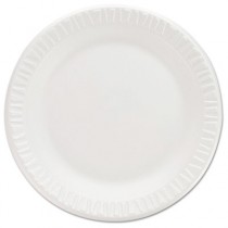 Non-Laminated Foam Dinnerware, Plates, 7"Diameter, White,125/Pack