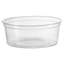 Deli Containers, Clear, 8oz, 50/Pack