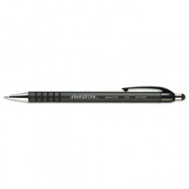 Comfort Grip Ballpoint Retractable Pen, Black Ink, Fine