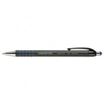 Comfort Grip Ballpoint Retractable Pen, Blue Ink, Fine, Dozen
