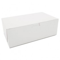 Non-Window Bakery Boxes, Paperboard, 10w x 6d x 3 1/2h, White