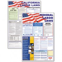 State/Federal Labor Law Legally Required Multi-Colored Poster, 24 x 30