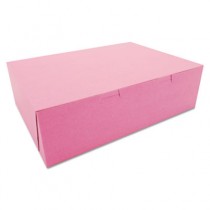 Non-Window Bakery Boxes, 14 x 10 x 4, Pink