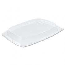 ClearPac Container Lids f/30-60oz Containers, Clear, OPS, 63/Bag