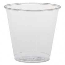 Plastic Sampling Cups, 3.5 oz, Clear, Polystyrene