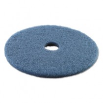 Standard 19-Inch Diameter Scrubbing Floor Pads, Blue