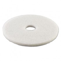 Standard 21-Inch Diameter Polishing Floor Pads, White