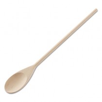 Heavy Duty Wooden Mixing Spoon, 18", Mixing Spoon, White