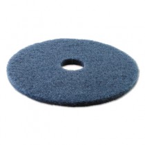 Standard 17-Inch Diameter Scrubbing Floor Pads, Blue