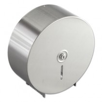 Jumbo Toilet Tissue Dispenser, Stainless Steel, 10.625W x 10.625H x 4.5D