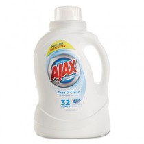 Ajax 2Xultra Liquid Detergent, Free & Clear, 50oz, Bottle