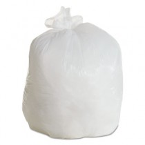 Low-Density Can Liners, 30gal, .75mil, 30w x 36h, White, 25/Roll
