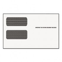 Double Window Tax Form Envelope/1099R/Misc Forms, 9" x 5-5/8", 24/Pack