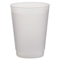 Frost Flex Cups, Cold, 10 oz, Plastic, Tall, Frosted/Translucent