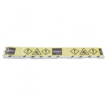 Zorba Absorbent Control Strips, 2L/2 ft Segment, Yellow, 100 ft/Box