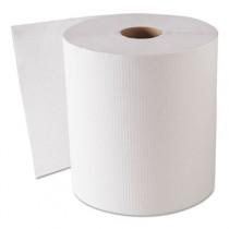 Hardwound Roll Towels, 8" x 800 ft, White