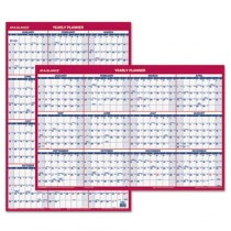 Recycled Vertical/Horizontal Erasable Wall Planner, 24" x 36", 2013