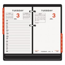 Two-Page-Per-Weekday Calendar Refill, 3 1/2" x 6", 2013