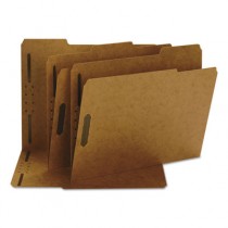 11 Point Kraft Folders, Two Fasteners, 1/3 Cut Top Tab, Letter, Brown, 50/Box