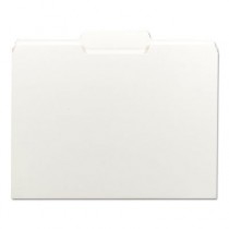 File Folders, 1/3 Cut Top Tab, Letter, White, 100/Box