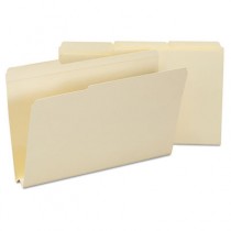 Heavyweight File Folders, 1/3 Tab, 1 1/2 Inch Expansion, Legal, Manila, 50/Box