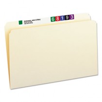 File Folders, Straight Cut, One-Ply Top Tab, Legal, Manila