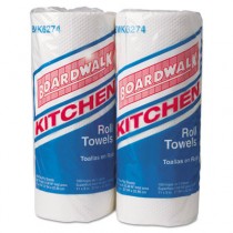 Paper Towel Rolls, Perforated, Two-Ply, 11 x 9, White, 100/Roll