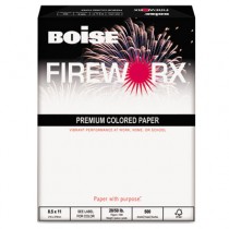 FIREWORX Colored Paper, 20lb, 8-1/2 x 11, Powder Pink, 500 Sheets/Ream
