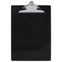 Recycled Plastic Clipboards, 1" Capacity, Holds 8-1/2w x 12h, Black